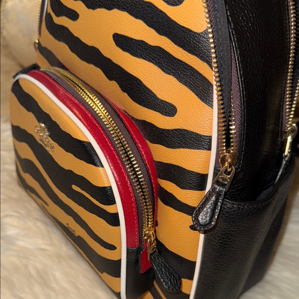 Coach Lunar New Year Tiger Court Backpack C - Picture 14 of 17